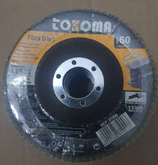 5pcs 60 Grit Flap Disc 115mm Grinding Wheel 4,5 Inch Angle Grinder Sanding Tool