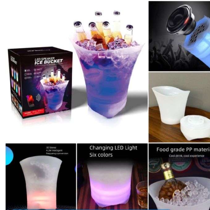 LED ICE Bucket Rechargeable Bluetooth Speaker