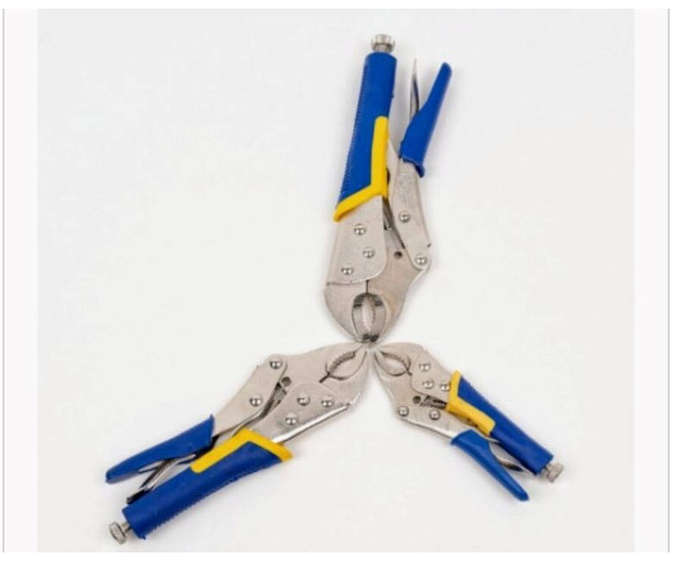 3 Piece Locking / Vise Grip Pliers with Harden Teeth