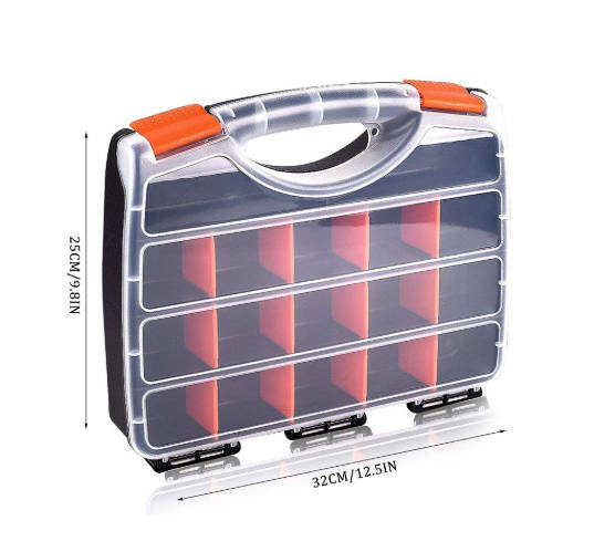 Plastic Tools Box 15 Compartments Organizer - Tokoma