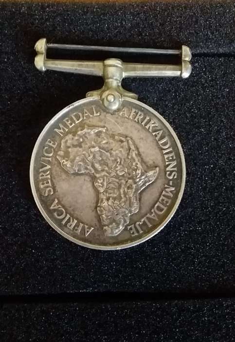 Africa Service Medal - 210034 C.J.H. MIENIE