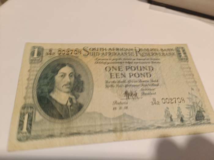 1958 one pound note