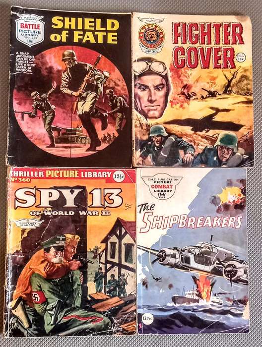 9 x Vintage War Comics