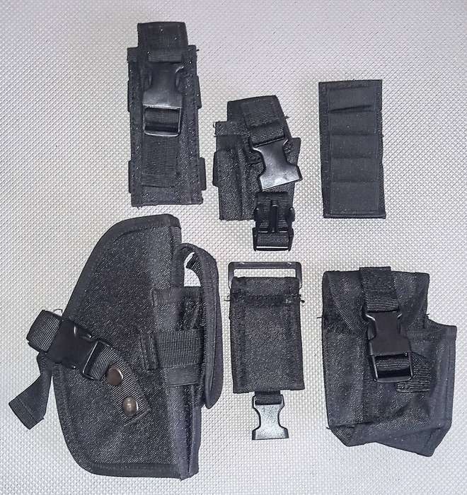 Universal Pistol Holster with Various Tactical Accessories as per Pictures