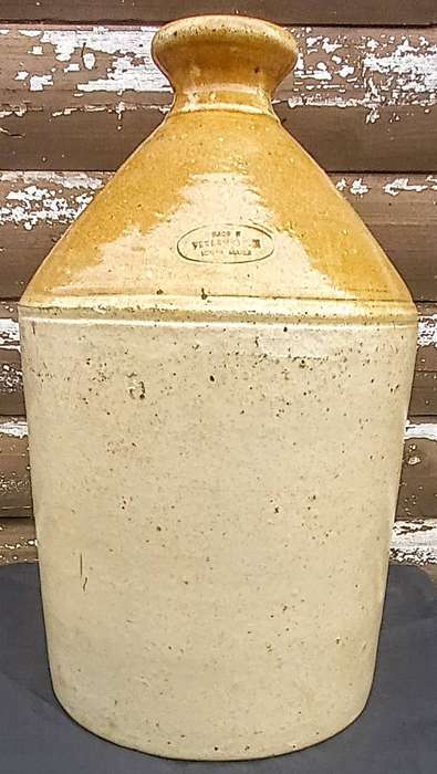 Vintage One Gallon Stoneware Bottle marked Made in Vereeniging, South Africa