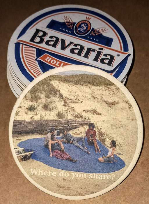 29 x Vintage Bavaria Holland Beer Paper Coasters. 10.5cm Diameter