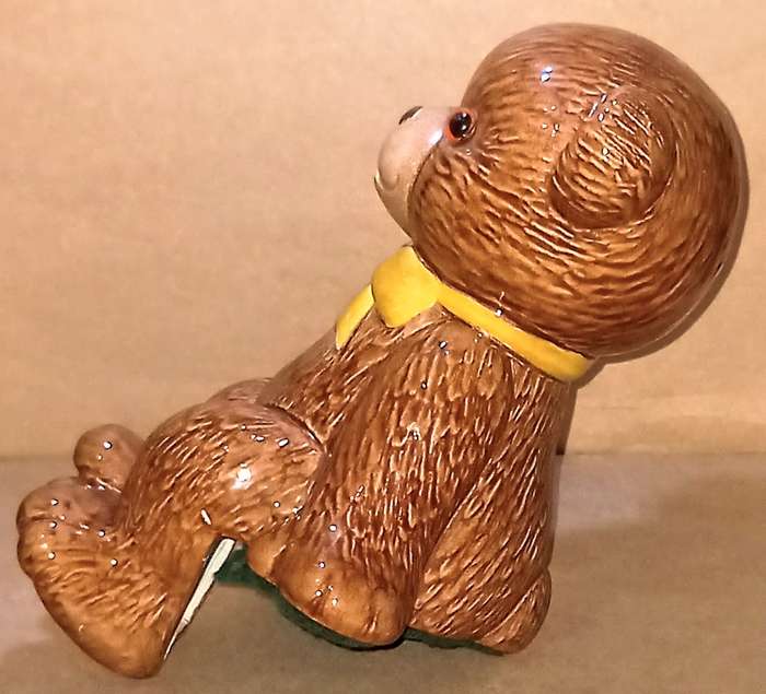 Vintage Shelf Sitting Bear Savings Bank. 20cm Tall