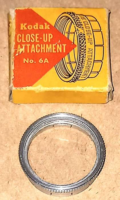 Vintage Kodak CLOSE UP ATTACHMENT 6A 1-1/8 inches 28.5mm in Original Box