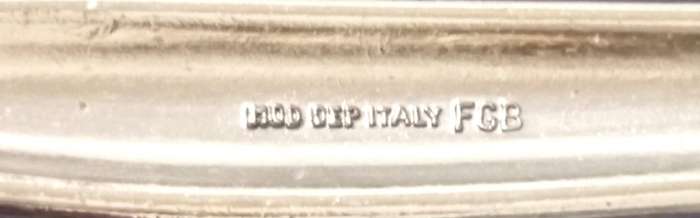 Rare Vintage Mod Dep Italy FGB Chromed Nutcracker. 16cm Length