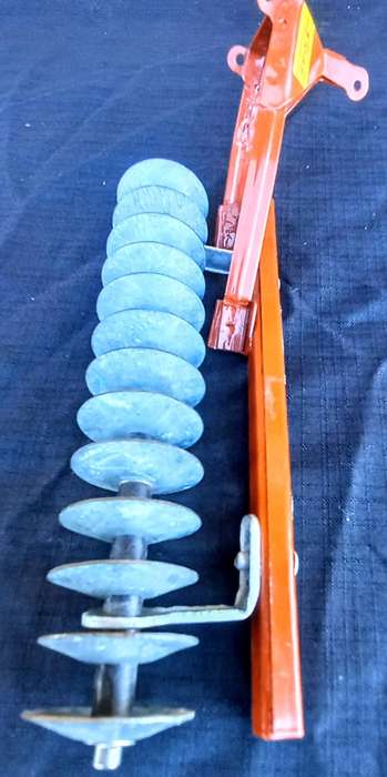 Rare Vintage Metal Strike Toys / Speelgoed Vetsak Disc Plough 26cm Length