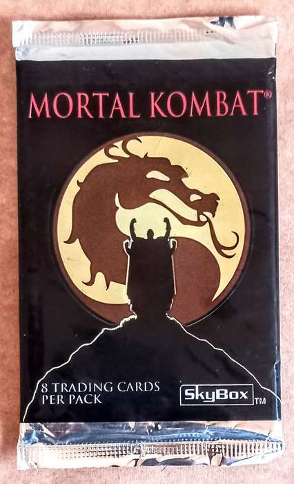 Rare 1995 Mortal Kombat Trading Cards Pack still Sealed