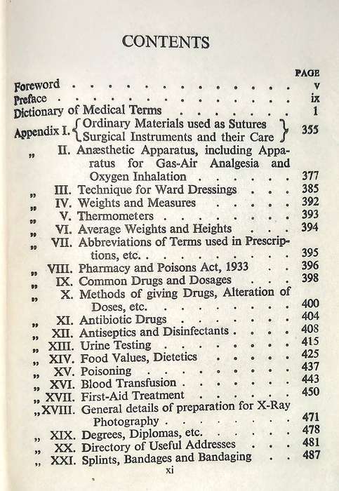 Hardcover 1956. Baillière's Nurses' Medical Dictionary. Thirteenth Edition