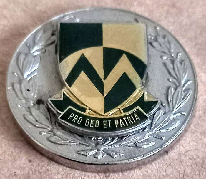 Medallion PRO DEO ET PATRIA. 3.5cm Diameter