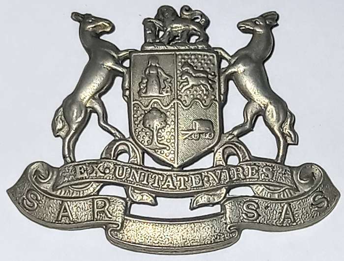 Vintage SAR / SAS South African Railways Cap Badge