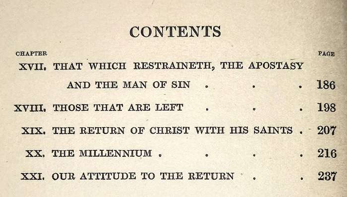Hardcover 1916. The Return Of The Lord. A Series of Lectures