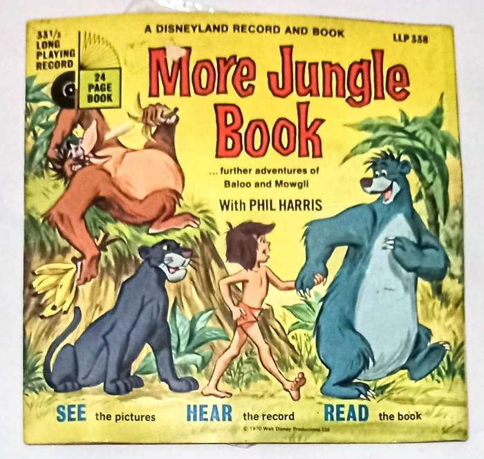 1970. Record and Book. More Jungle Book
