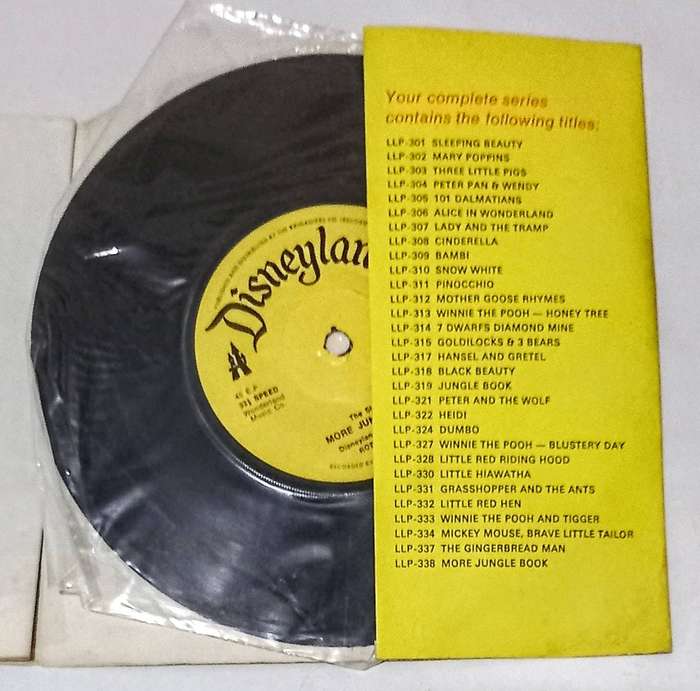 1970. Record and Book. More Jungle Book