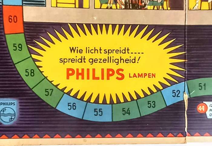 Vintage Philips light spreading game / Lichtspreidingsspel. BOARD ONLY