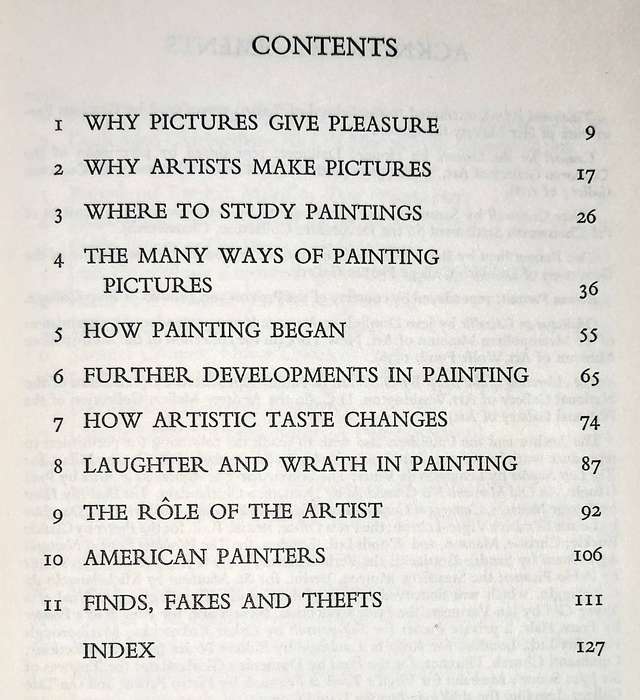 Hardcover 1968. A Guide to the understanding of Paintings and Painters