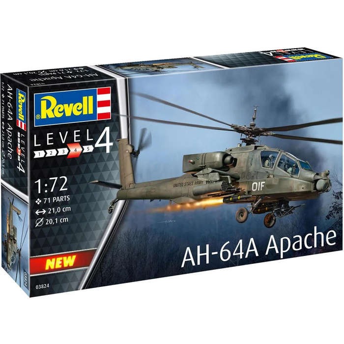 AH-64A Apache in 1:72 scale Kit: Revell Brand New/Sealed