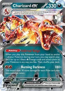 Charizard EX Obsidian Flames 125/197 Holo Double Rare - Mint