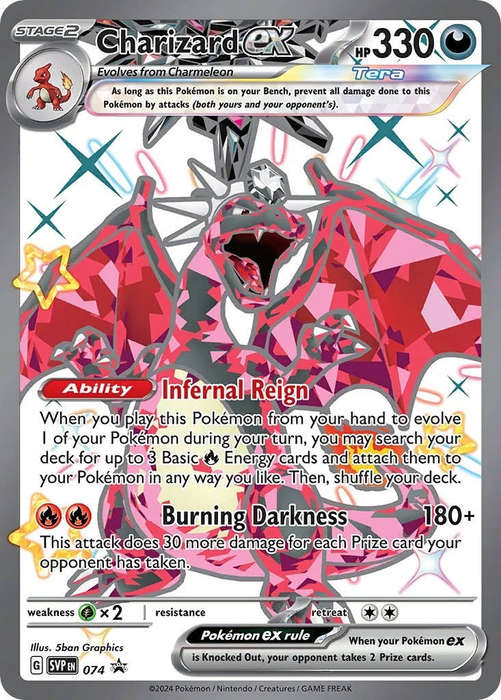 Charizard EX 074 Scarlet & Violet: Black Star Promos Holofoil - Mint
