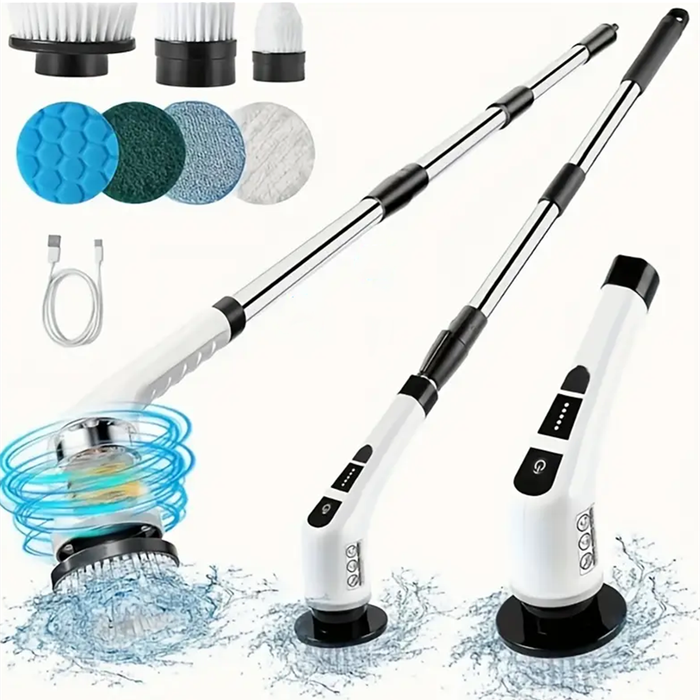 10-piece multi-function electric cleaning scrubber set