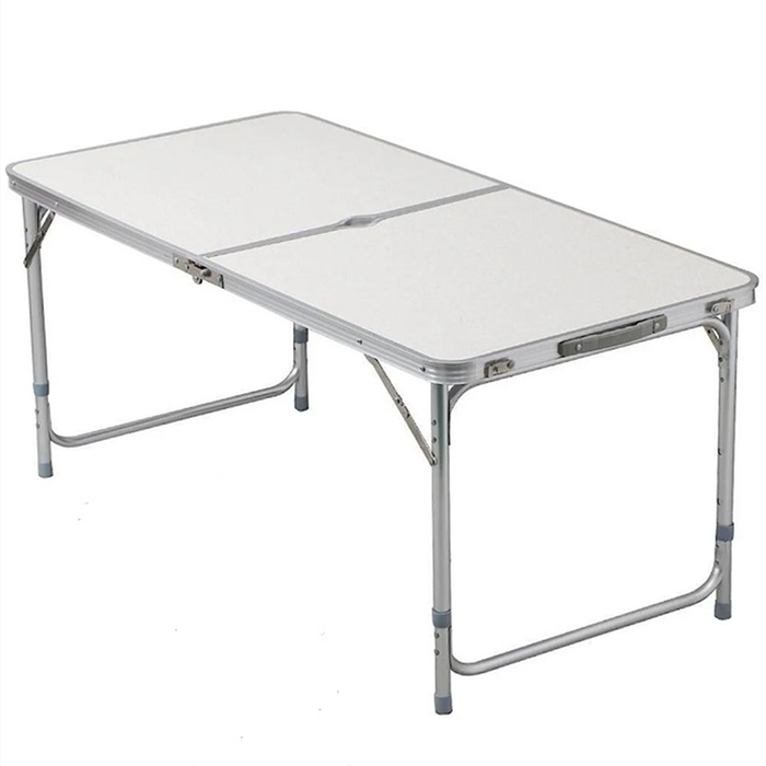 Outdoor portable camping table height adjustable table