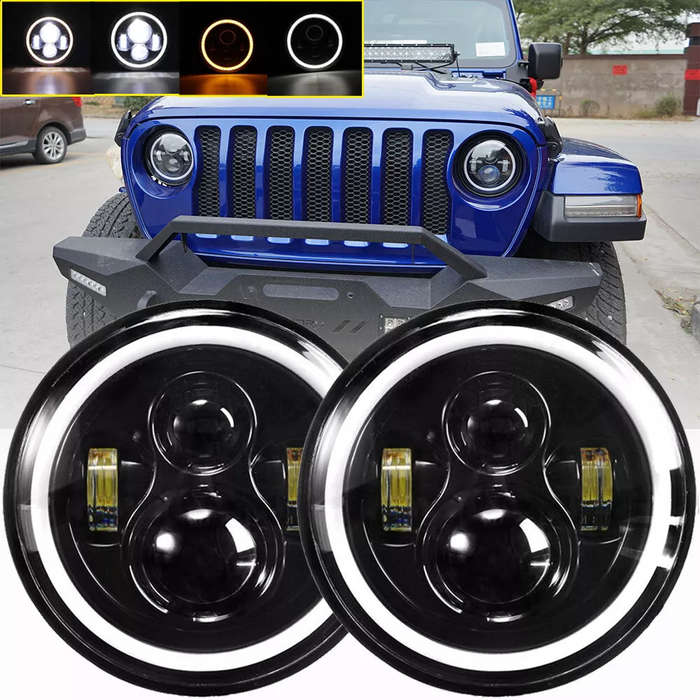 1pcs 7 inch Wrangler round headlight LED headlight