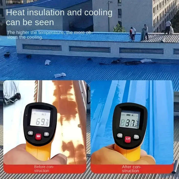 Waterproof self-adhesive industrial tape for roof waterproofing and heat insulation