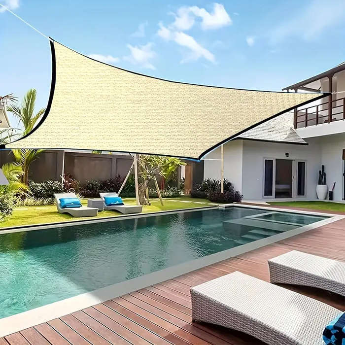 2m*3m outdoor comfortable UV-proof tarpaulin suitable for backyard, terrace, swimming pool