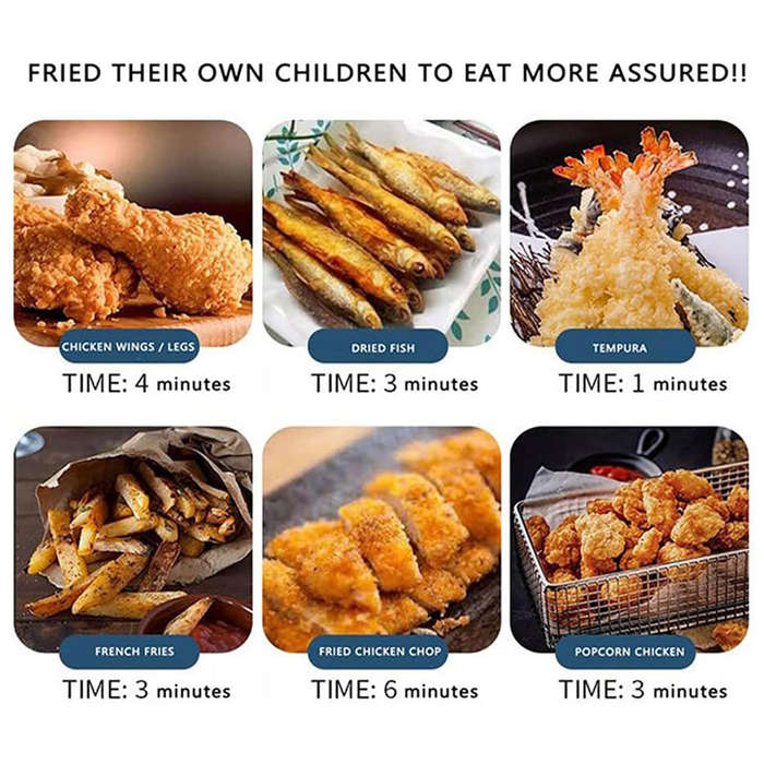2.2L stainless steel fryer with thermometer