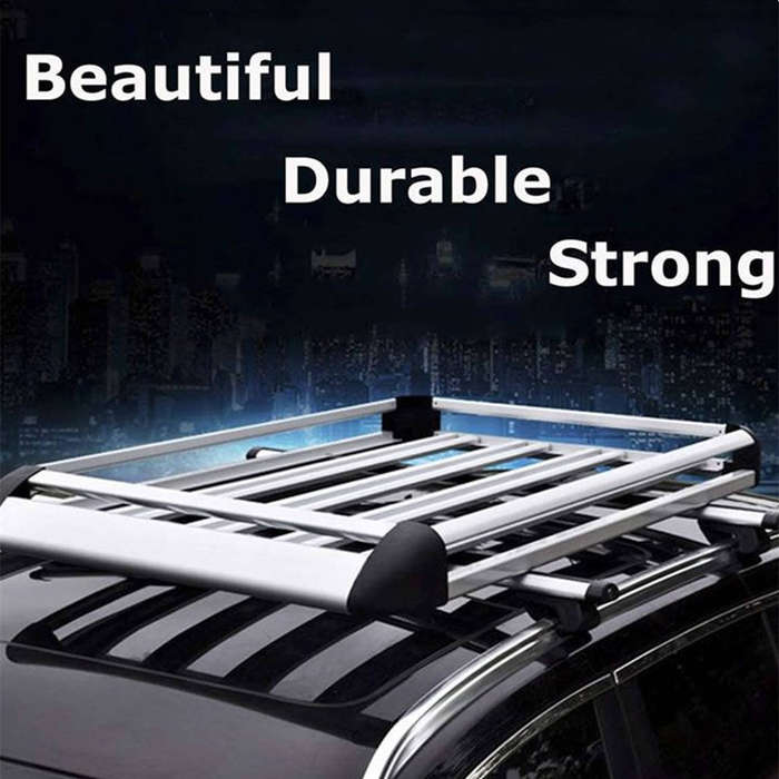 JG-160 double aluminum alloy square tube roof rack