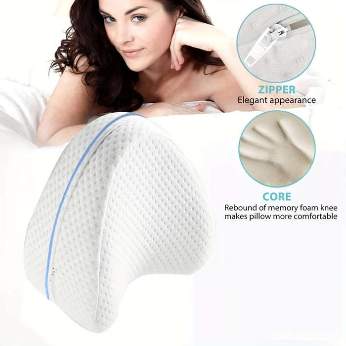 Leg support pillow for side sleepers
