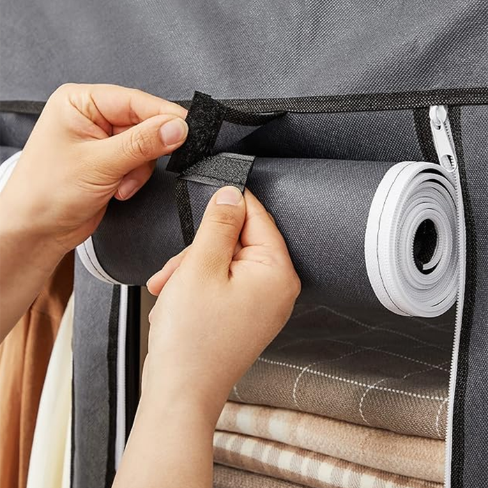 Portable bedroom wardrobe non-woven cover clothing storage cabinet