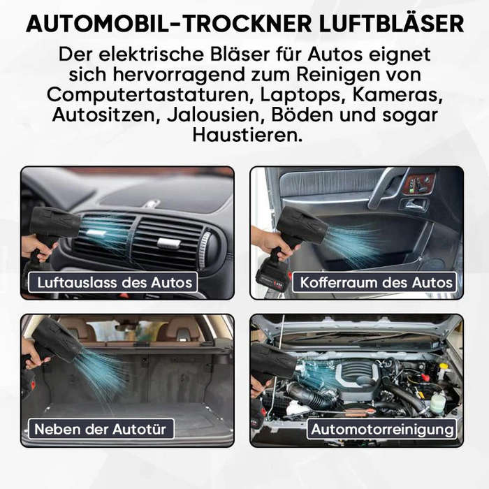 Powerful car turbo blower multi-function dust removal cleaning tool
