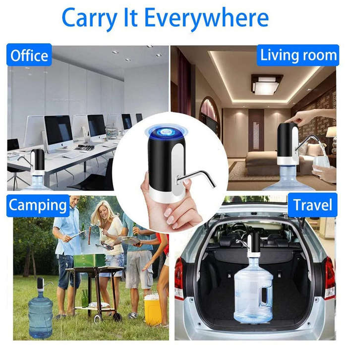 Rechargeable electric drinking water pump