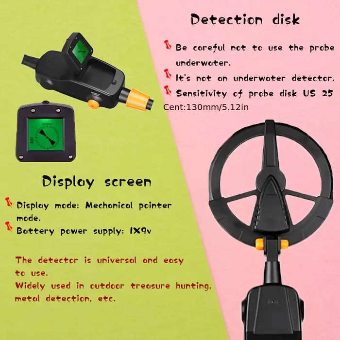 Lightweight metal detector beginner-friendly