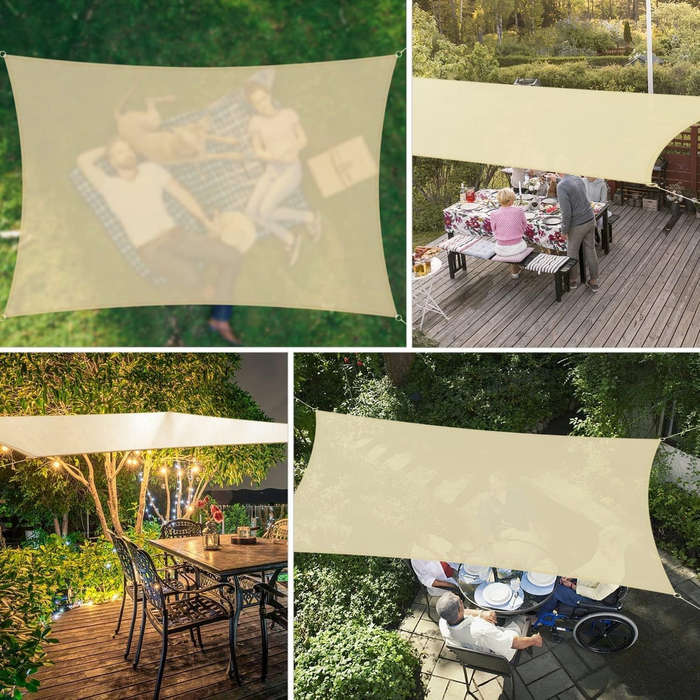 2m*3m outdoor comfortable UV-proof tarpaulin suitable for backyard, terrace, swimming pool