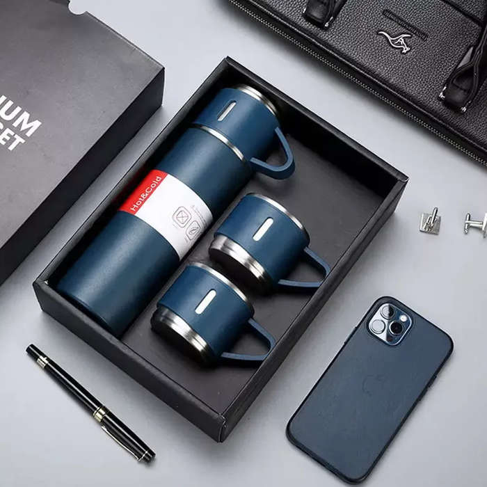 3pcs vacuum flask stainless steel travel mug set