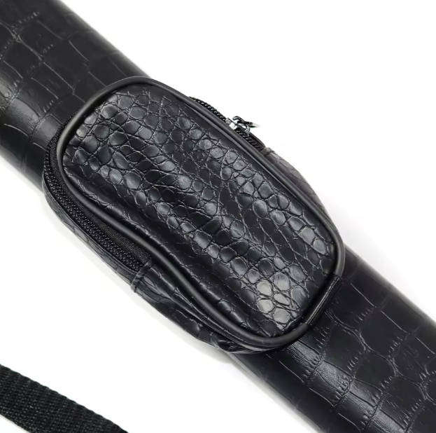 1/2-pc Oval Leather Cue Case Combo  Free Gifts Included!