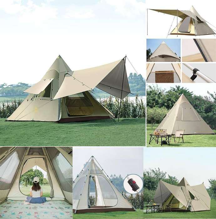 outdoor tipi tent portable tent water resistant and protection sun shelter