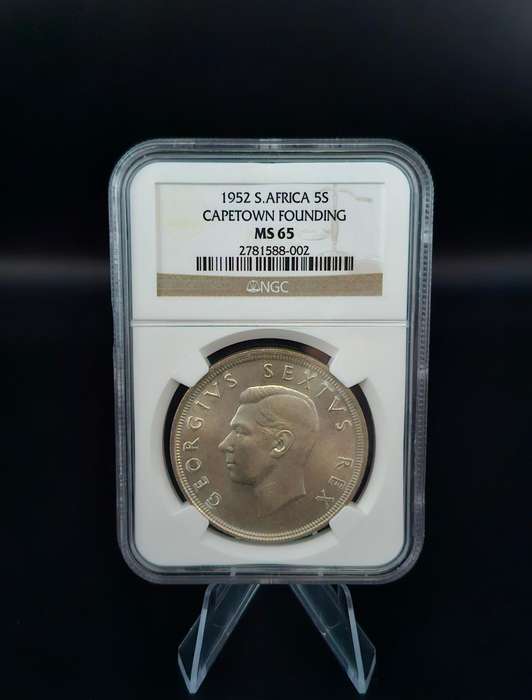 1952 South Africa 5S Capetown Founding (MS 65)