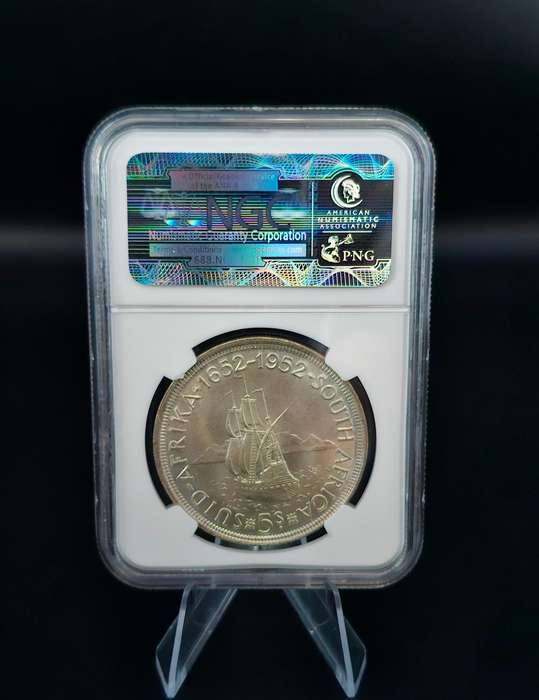 1952 South Africa 5S Capetown Founding (MS 65)