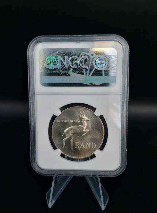 1968 South Africa Silver R1 - Afrikaans (MS 64+)