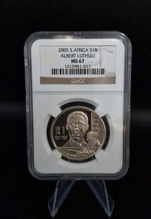 2005 South Africa Silver R1 - Albert Luthuli (MS 67)
