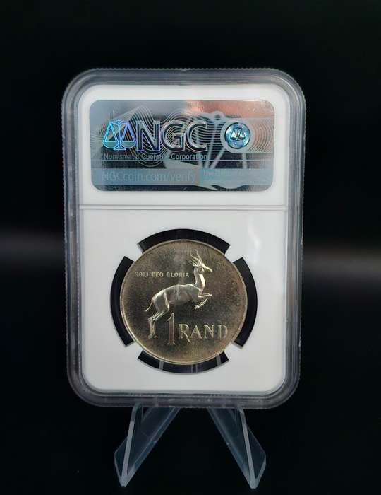 1965 South African Silver R1 - English (MS65)