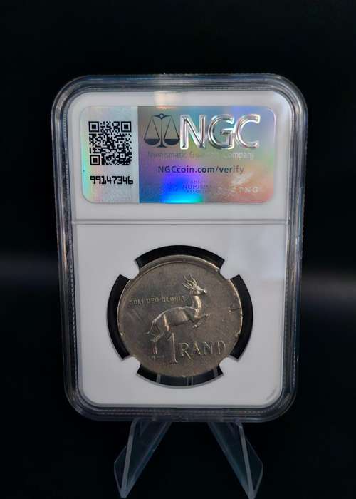 1978 South Africa Rand BROADSTRUCK (Mint Error AU Details) - DAMAGED