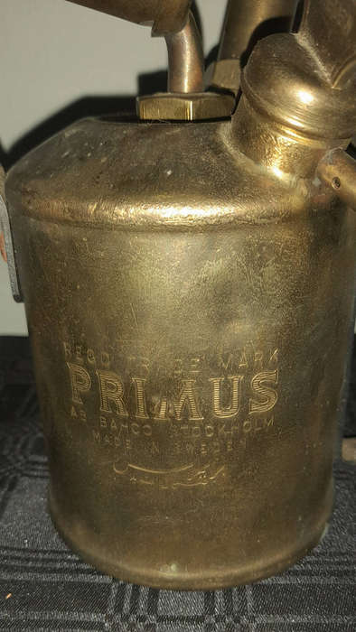 Vintage Primus 632 Blowtorch, Brass with Metal Handle