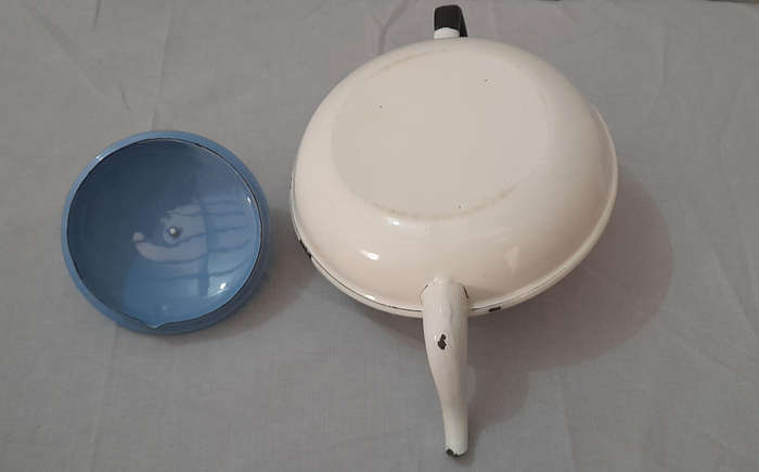 Vintage Enamel Teapot